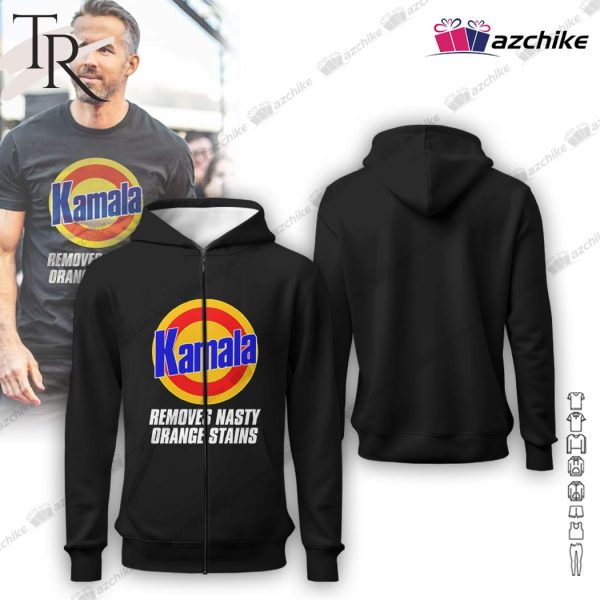 Kamala Ryan Reynolds Removes Nasty Orange Stains Hoodie