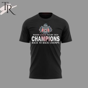 Major League Rugby 2024 Champions Back To Back Champs New England Free Jacks T-Shirt