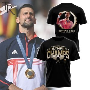 Novak Djokovic GOAT Paris 2024 Champions T-Shirt