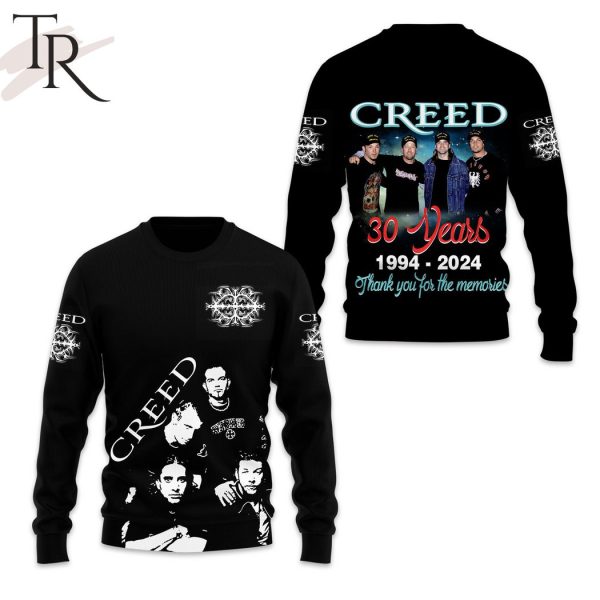 Creed 30 Years 1994-2024 Thank You For The Memories Hoodie