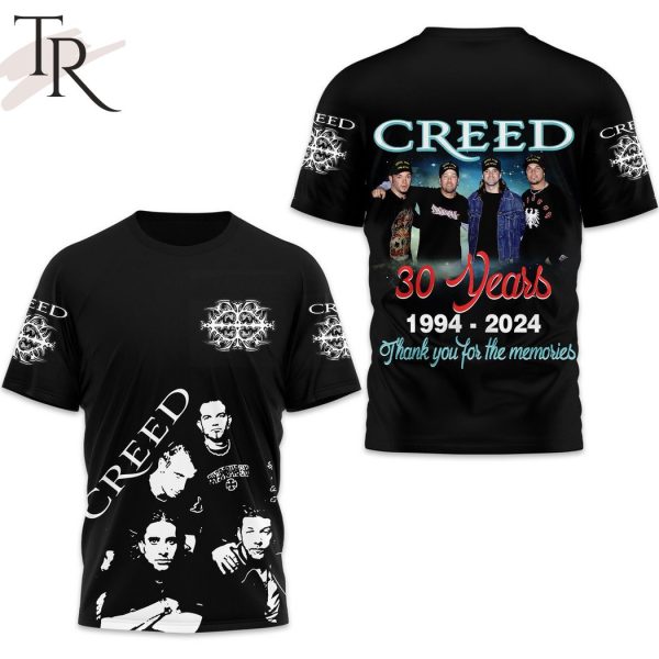 Creed 30 Years 1994-2024 Thank You For The Memories Hoodie