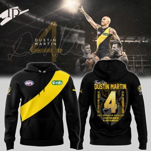 End Of An Era Dustin Martin Richmond Yellow And Black Forever Thank You For The Memories T-Shirt