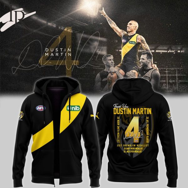 Richmond Tigers Thank You Dustin Martin Hoodie