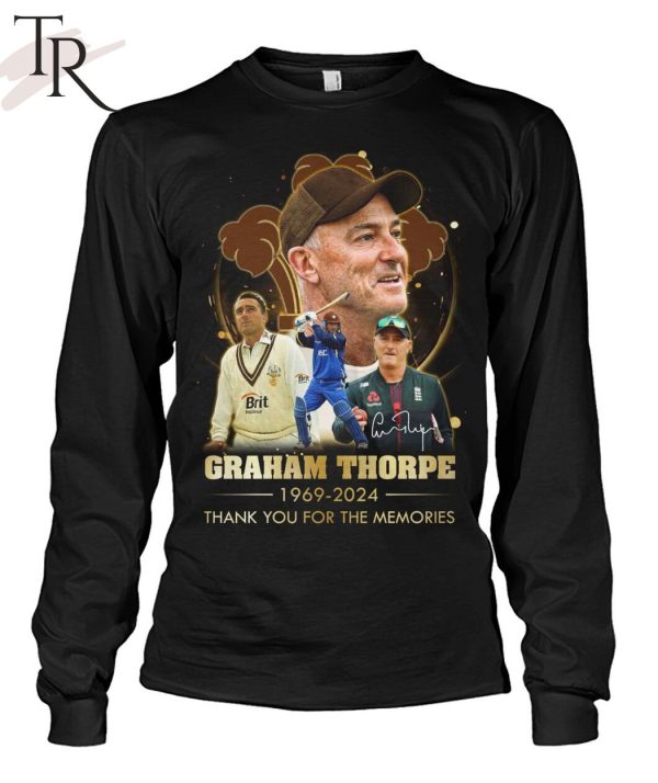 Graham Thorpe 1969-2024 Thank You For The Memories T-Shirt