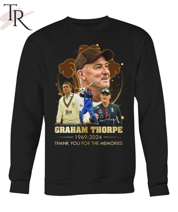 Graham Thorpe 1969-2024 Thank You For The Memories T-Shirt