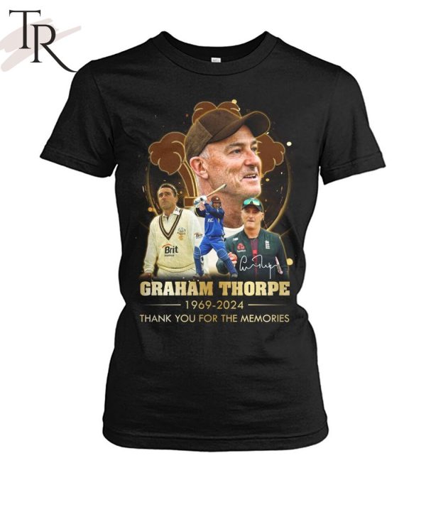 Graham Thorpe 1969-2024 Thank You For The Memories T-Shirt