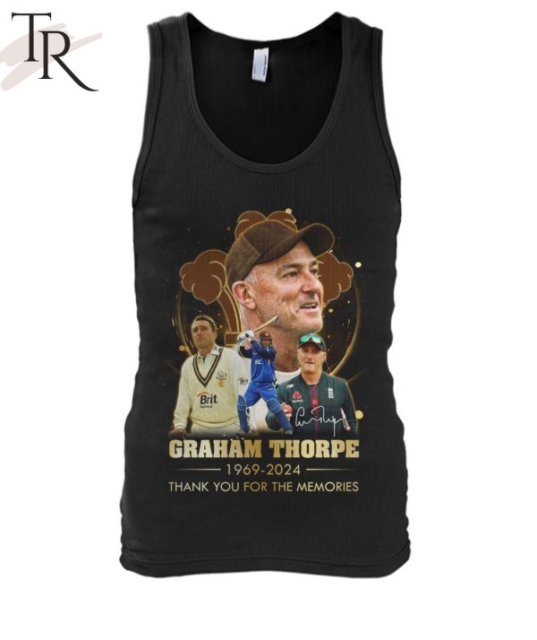 Graham Thorpe 1969-2024 Thank You For The Memories T-Shirt