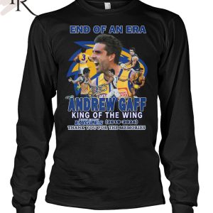 End Of An Era Andrew Gaff King Of The Wing West Coast Eagles 2019-2024 Thank You For The Memories T-Shirt