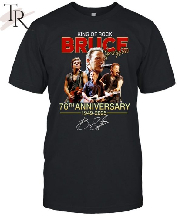 King Of Rock Bruce Springsteen 76th Anniversary 1949-2025 T-Shirt