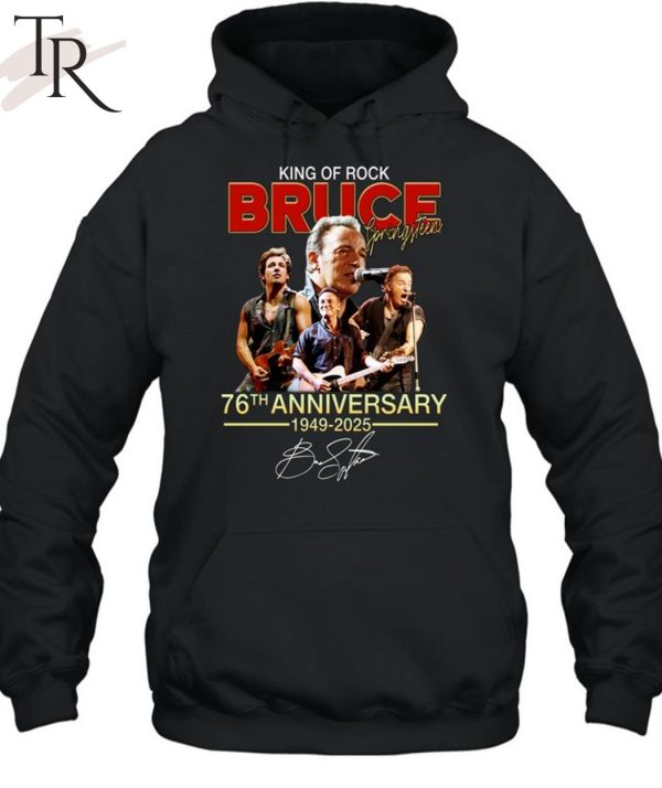 King Of Rock Bruce Springsteen 76th Anniversary 1949-2025 T-Shirt