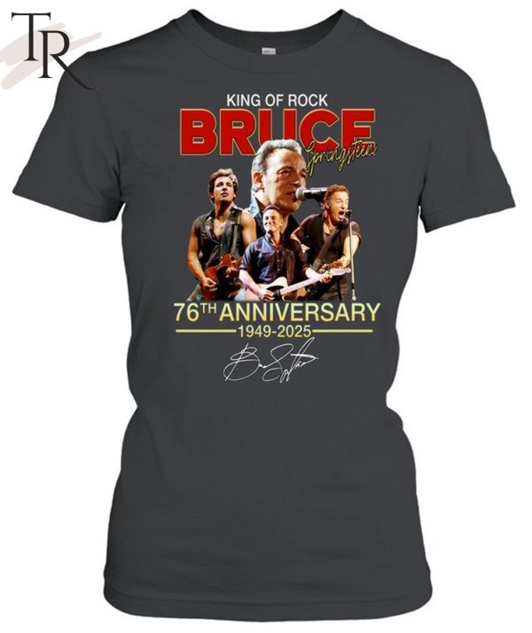 King Of Rock Bruce Springsteen 76th Anniversary 1949-2025 T-Shirt