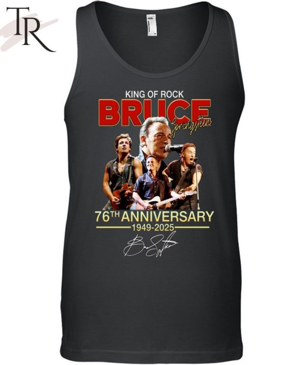 King Of Rock Bruce Springsteen 76th Anniversary 1949-2025 T-Shirt