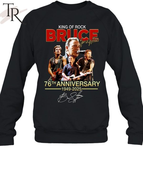 King Of Rock Bruce Springsteen 76th Anniversary 1949-2025 T-Shirt