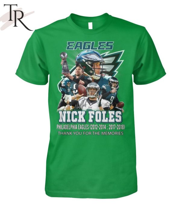 Nick Foles Philadelphia Eagles 2012-2014, 2017-2018 Thank You For The Memories T-Shirt