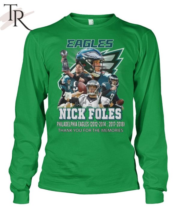 Nick Foles Philadelphia Eagles 2012-2014, 2017-2018 Thank You For The Memories T-Shirt