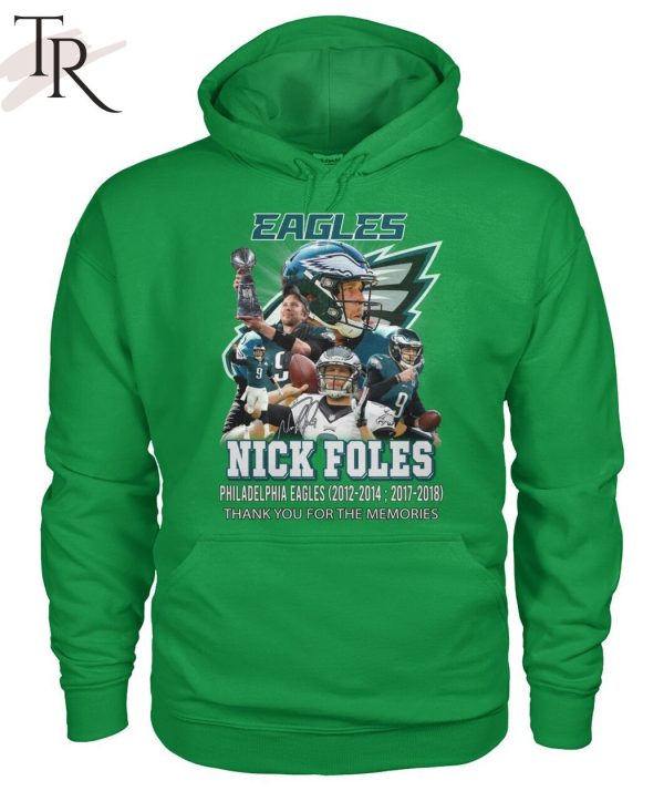 Nick Foles Philadelphia Eagles 2012-2014, 2017-2018 Thank You For The Memories T-Shirt