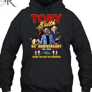 Toby Keith 64th Anniversary 1961-2025 Thank You For The Memories T-Shirt