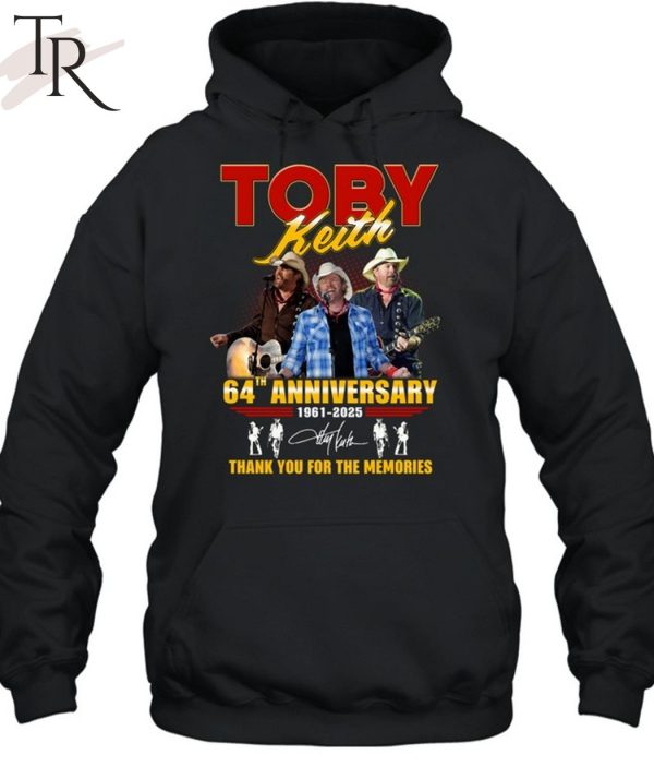 Toby Keith 64th Anniversary 1961-2025 Thank You For The Memories T-Shirt