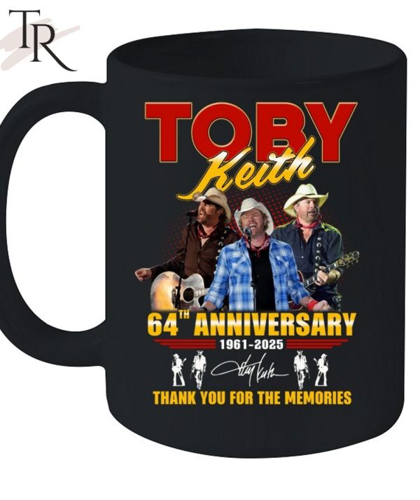 Toby Keith 64th Anniversary 1961-2025 Thank You For The Memories T-Shirt