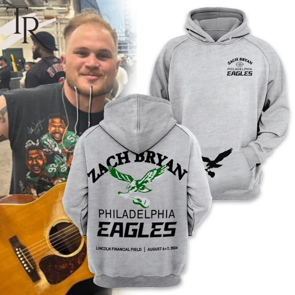 Philadelphia Eagles Zach Bryan Lincoln Financial Field August 6+7, 2024 Hoodie, Longpants, Cap