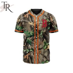 MLB Boston Red Sox Special Realtree Camo Hunting Baseball Jersey