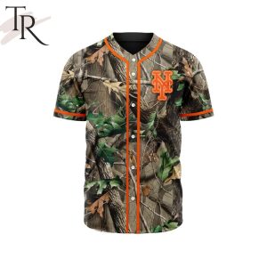 MLB New York Mets Special Realtree Camo Hunting Baseball Jersey