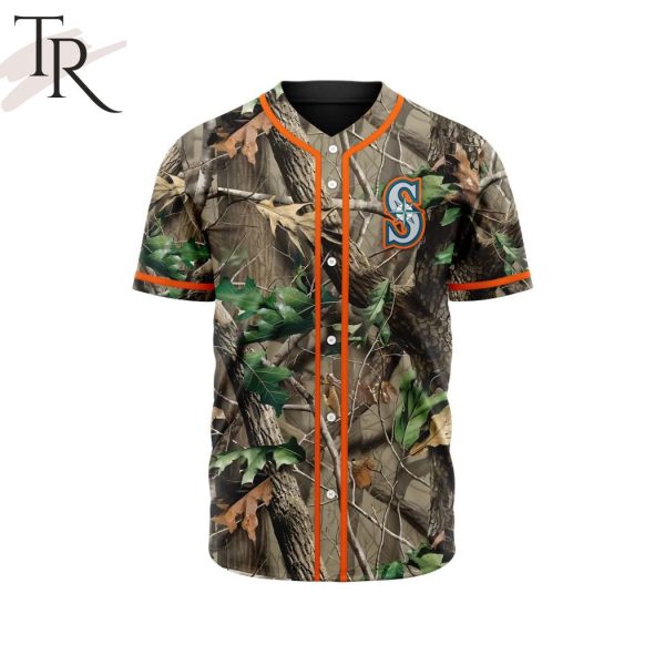 MLB Seattle Mariners Special Realtree Camo Hunting Baseball Jersey