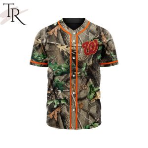 MLB Washington Nationals Special Realtree Camo Hunting Baseball Jersey