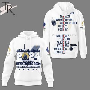 France Olympic Basketball Champions 2024 Hoodie – Blue