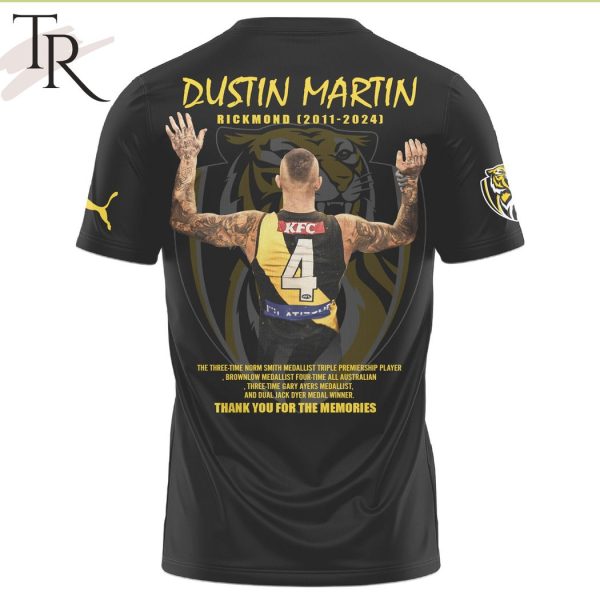 Dustin Martin It Is Hard To Put Into Words What The Richmond Football Club Means To Me Thank You For The Memories Hoodie