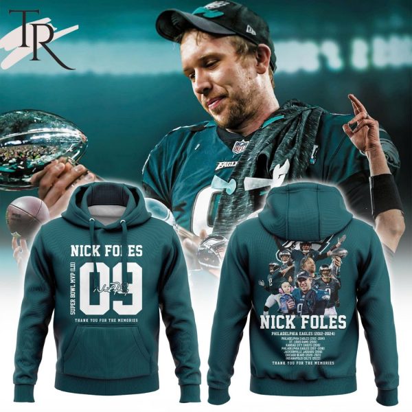 Nick Foles Philadelphia Eagles 2012-2024 Thank You For The Memories Hoodie