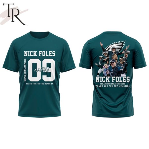 Nick Foles Philadelphia Eagles 2012-2024 Thank You For The Memories Hoodie