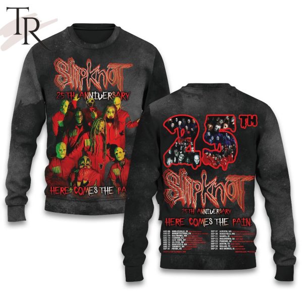 Slipknot 25th Anniversary Here Comes The Pain Hoodie