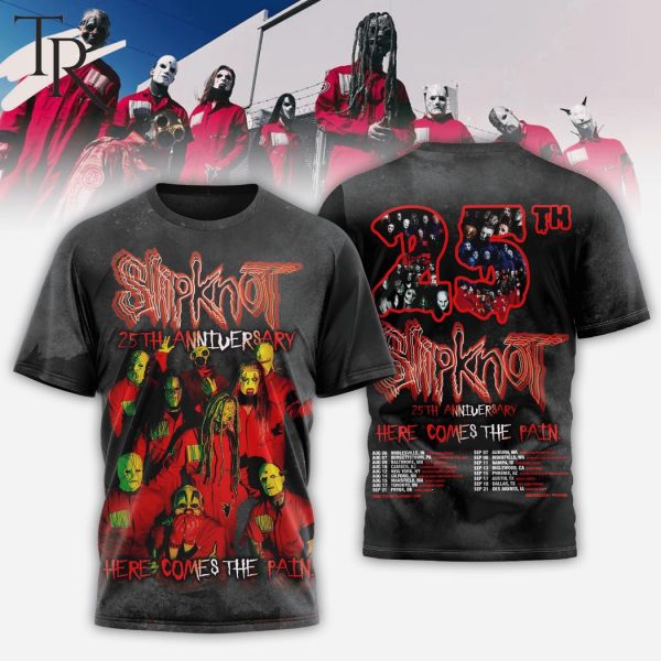 Slipknot 25th Anniversary Here Comes The Pain Hoodie