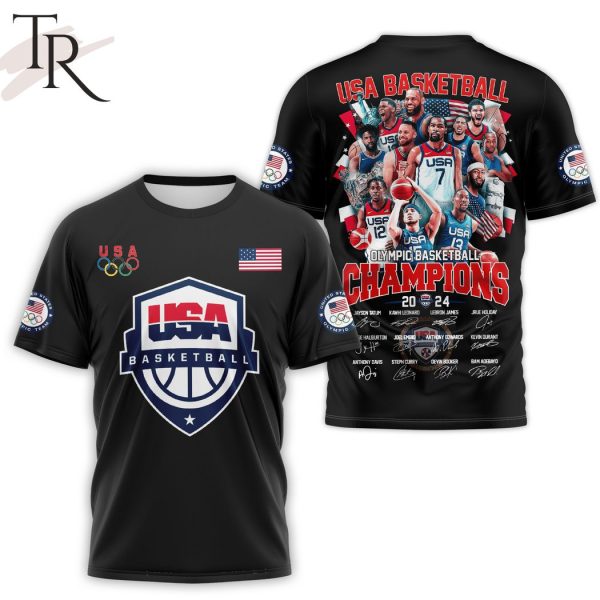 USA Basketball Olympics Basketball Champions Hoodie – Black