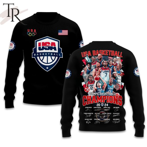 USA Basketball Olympics Basketball Champions Hoodie – Black