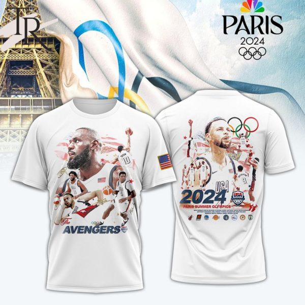 USA Basketball Team Avengers 2024 Paris Summer Olympics Hoodie