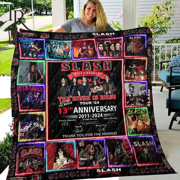 Slash The River Is Rising Tour ’24 13th Anniversary 2011-2024 Thank You For The Memories Fleece Blanket