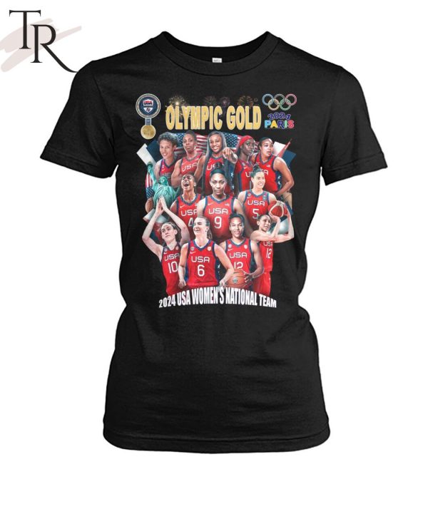 Olympic Gold 2024 Paris USA Women’s National Team T-Shirt