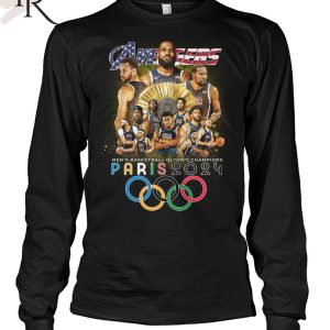 USA Avengers Men’s Basketball Olympic Champions Paris 2024 T-Shirt