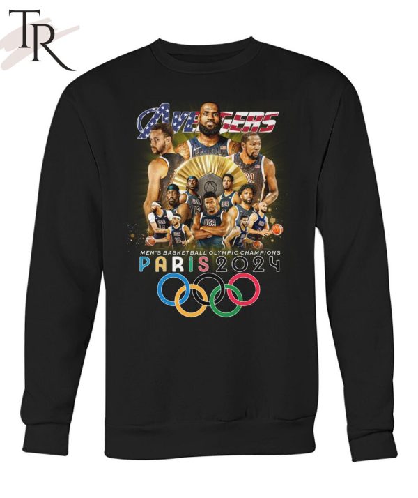 USA Avengers Men’s Basketball Olympic Champions Paris 2024 T-Shirt