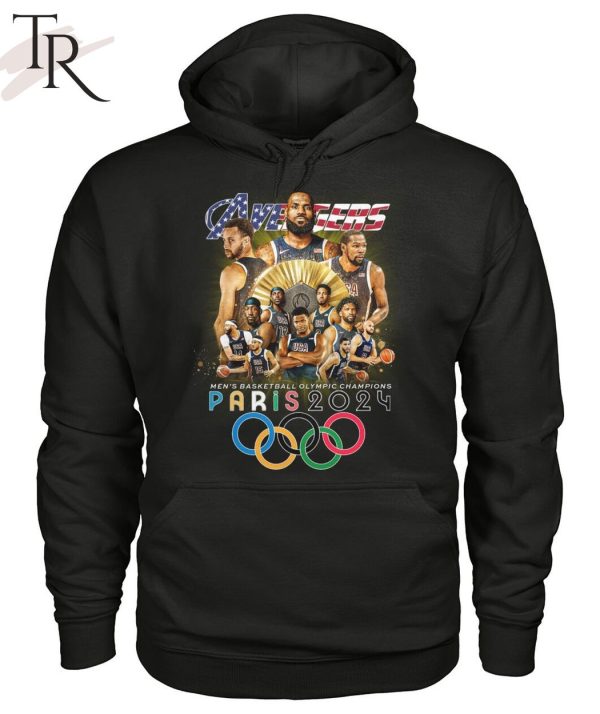 USA Avengers Men’s Basketball Olympic Champions Paris 2024 T-Shirt