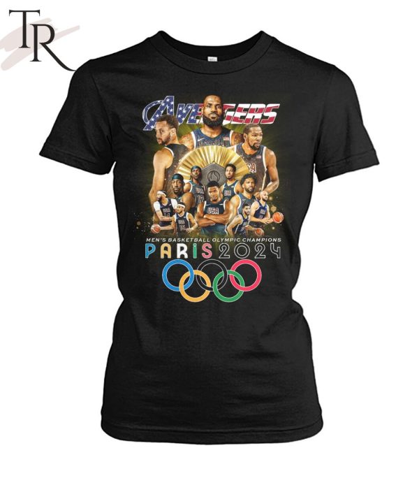 USA Avengers Men’s Basketball Olympic Champions Paris 2024 T-Shirt