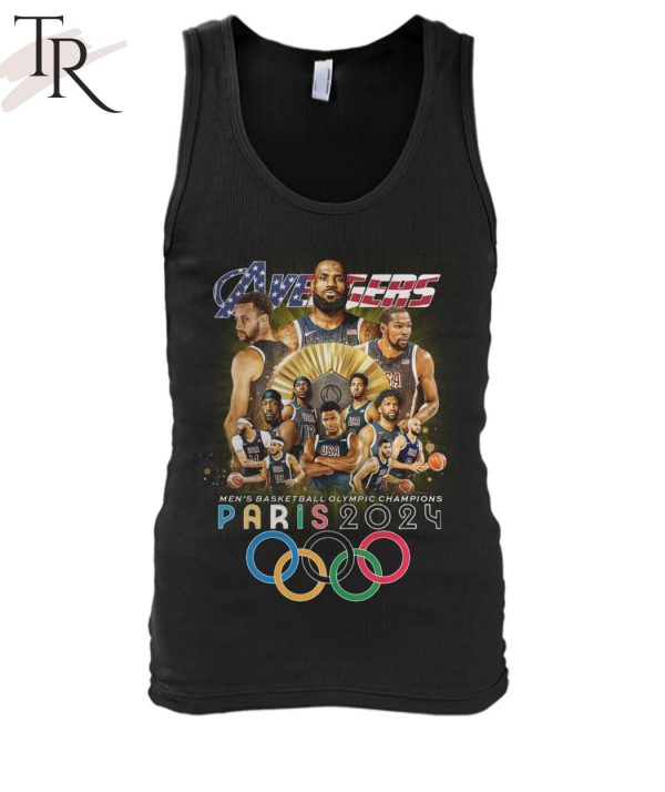 USA Avengers Men’s Basketball Olympic Champions Paris 2024 T-Shirt