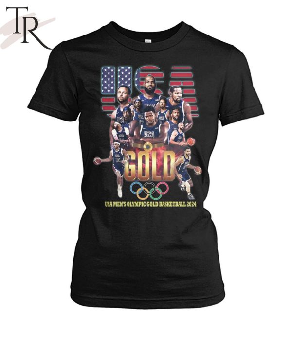 USA Men’s Olympics Gold Basketball 2024 T-Shirt