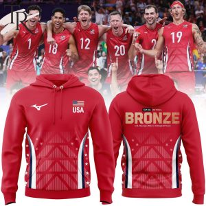 Team USA One For All Bronze U.S Olympic Men’s Volleyball Team Hoodie