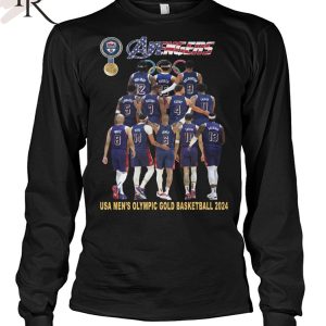 Avengers USA Men’s Olympic Gold Basketball 2024 T-Shirt