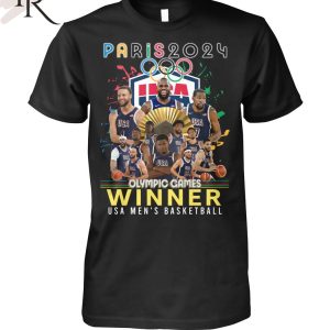 Paris 2024 Olympic Games Winner USA Men’s Basketball T-Shirt