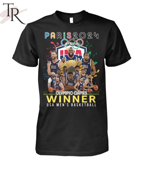 Paris 2024 Olympic Games Winner USA Men’s Basketball T-Shirt