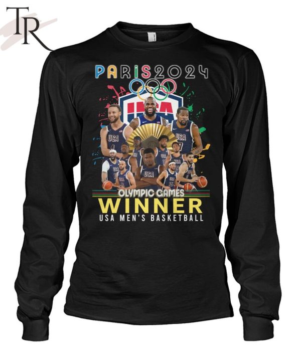 Paris 2024 Olympic Games Winner USA Men’s Basketball T-Shirt